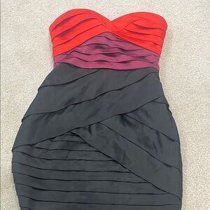 Strapless mini dress